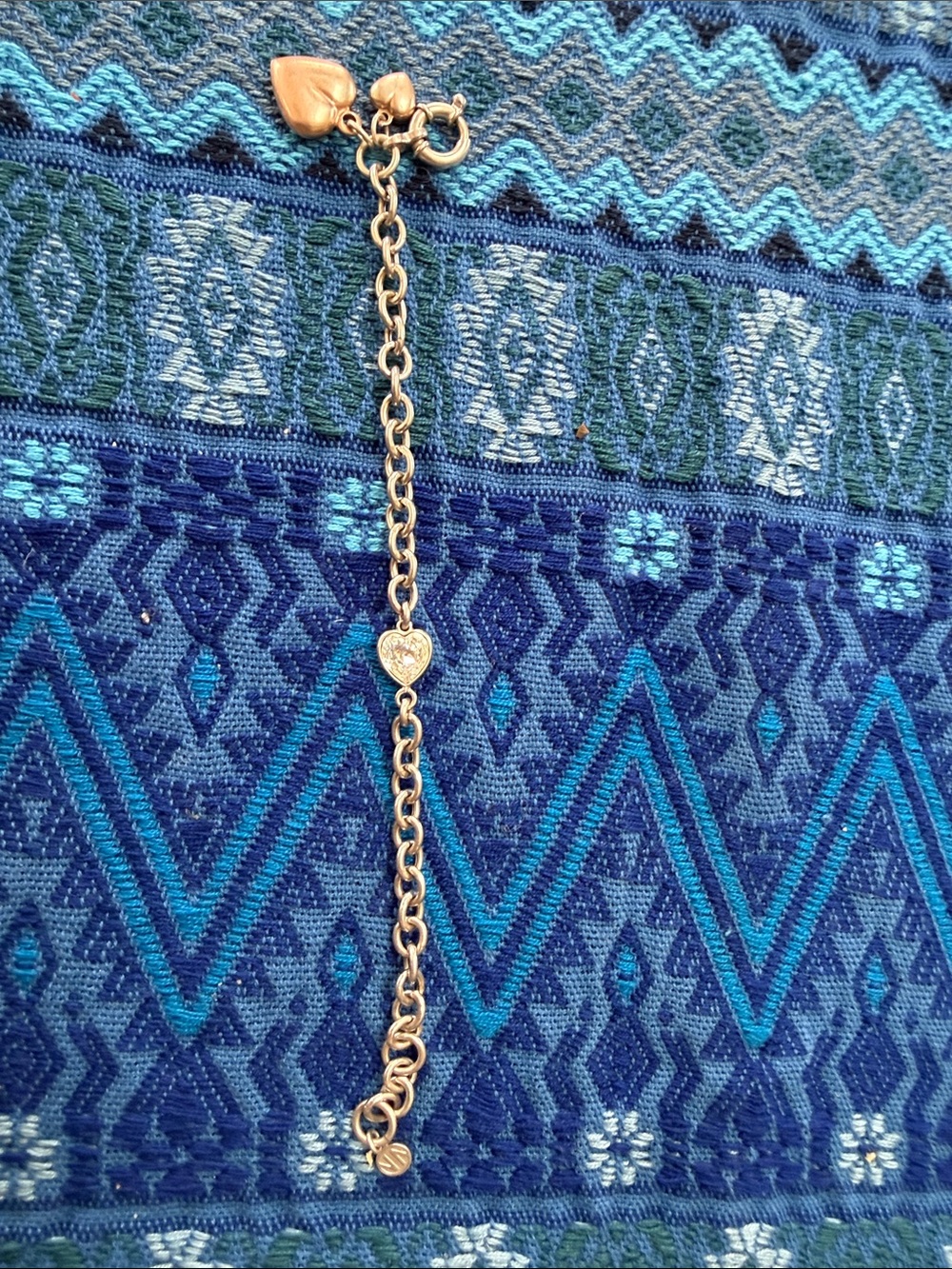 Silver Heart Charm Chain Bracelet - Women's Accessory